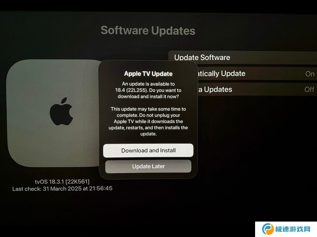 苹果 tvOS 18.4 发布：首次支持语音控制 Matter 扫地机器人、优化 Apple TV 应用