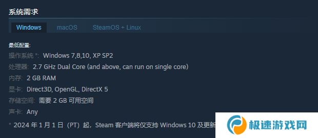 《Old Skies》游戏配置要求介绍